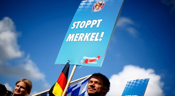 German protesters 